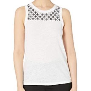 Lucky Brand Embroidered Shell